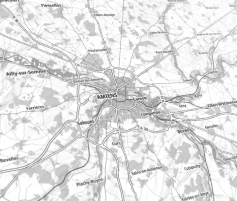 Carte d'Amiens
